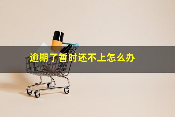 逾期了暂时还不上怎么办
