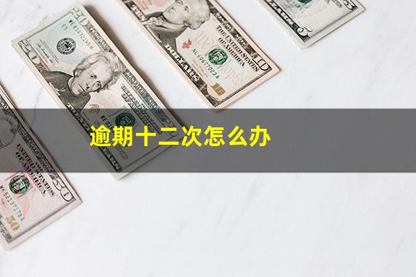 逾期十二次怎么办