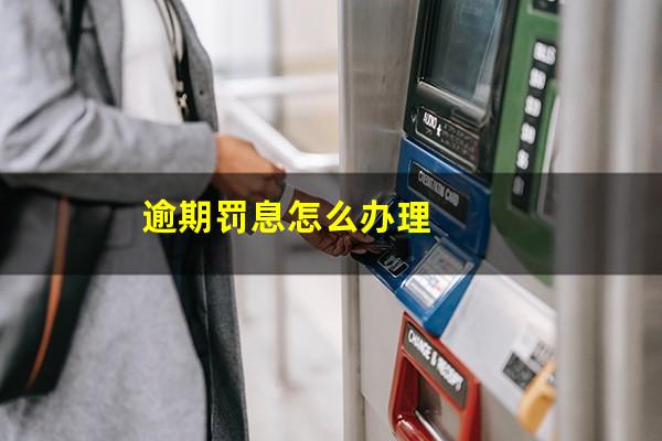 逾期罚息怎么办理
