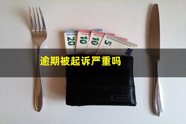 逾期被起诉严重吗