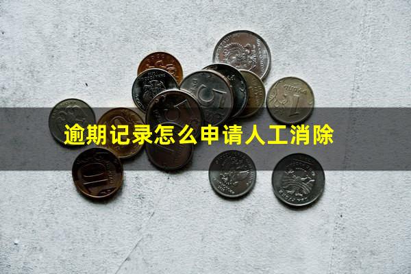 逾期记录怎么申请人工消除