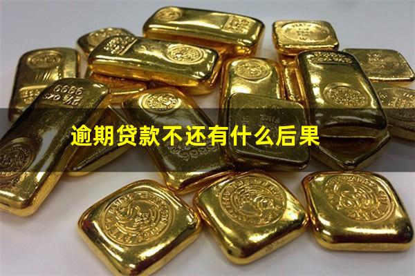 逾期贷款不还有什么后果