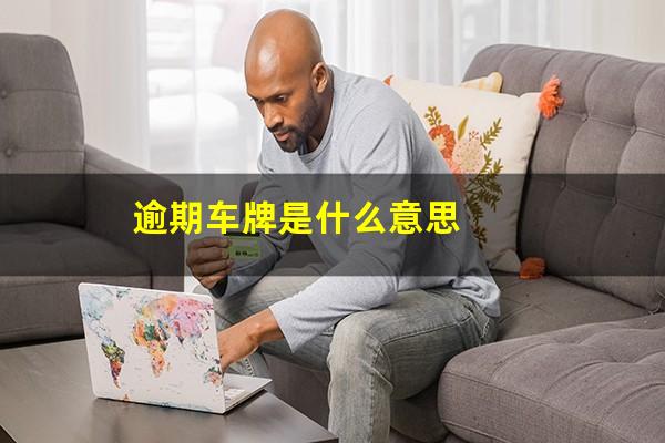 逾期车牌是什么意思